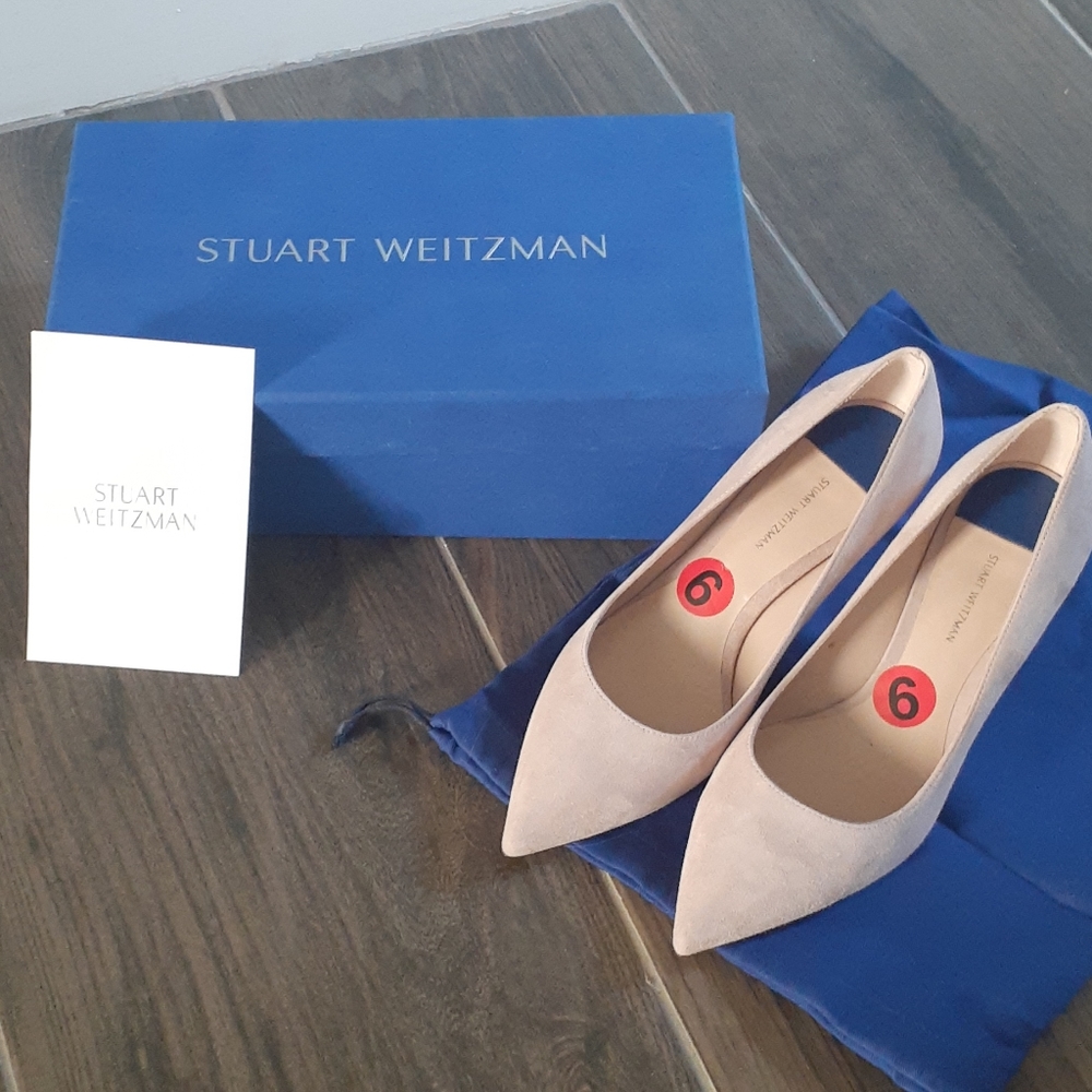 Stuart weitzman tan suede shoes